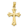10k Yellow Gold Reversible Crucifix / Cross Pendant