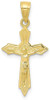 10k Yellow Gold Crucifix Pendant 10C1066