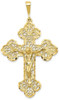10k Yellow Gold Crucifix Pendant 10C287