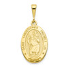 10k Yellow Gold St. Christopher Medal Pendant