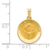 14k Yellow Gold Polished and Satin Spanish 1st Communion Medal Pendant XR1699