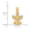 14k Yellow Gold Polished Angel Pendant XR918