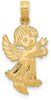 14k Yellow Gold Angel Pendant