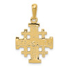 14k Yellow Gold Jerusalem Cross Pendant D1656