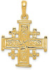 14k Yellow Gold Jerusalem Cross Pendant K1232