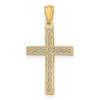 14k Yellow Gold Filigree Cross Pendant