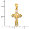 14k Yellow Gold Celtic Cross Pendant D863