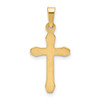 14k Yellow Gold Textured and Polished Latin Cross Pendant XR1421