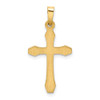 14k Yellow Gold Textured and Polished Latin Cross Pendant XR1422