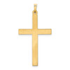 14k Yellow Gold Hollow Cross Pendant XR249