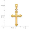 14k Yellow Gold Passion Cross Pendant C4474