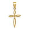 14k Yellow Gold Passion Cross Pendant