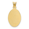 14k Yellow Gold Polished and Diamond-Cut Corpus Oval Pendant K5607