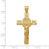 14k Yellow Gold San Benito 2-Sided Crucifix Pendant K6359