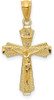 14k Yellow Gold Polished Small Passion Crucifix Pendant