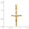 14k Yellow Gold Inri Crucifix Pendant C3895