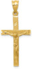 14k Yellow Gold Crucifix Pendant D172