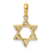 14k Yellow Gold Star Of David Pendant K531