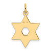 14k Yellow Gold Laser Designed Star Of David Pendant XR985