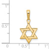 14k Yellow Gold Polished Star Of David Pendant D1691