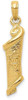 14k Yellow Gold Torah with Star Of David Pendant