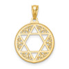 14k Yellow Gold Filigree Star Of David Pendant