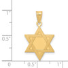 14k Yellow Gold Star Of David Pendant XK650