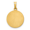 14k Yellow Gold Polished and Satin St. Jude Thaddeus Medal Pendant XR1345