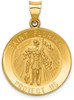 14k Yellow Gold Polished and Satin St. Florian Medal Pendant XR1319