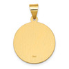 14k Yellow Gold Polished and Satin St. Daniel Hollow Medal Pendant