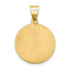 14k Yellow Gold Polished and Satin St. Paul Medal Pendant XR1377