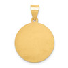 14k Yellow Gold Polished and Satin St. Nicholas Medal Pendant