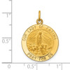 14k Yellow Gold Our Lady Of Fatima Medal Pendant XR666