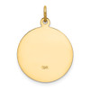 14k Yellow Gold Our Lady Of San Juan Medal Pendant