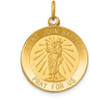 14k Yellow Gold Saint John Baptist Medal Pendant