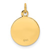 14k Yellow Gold Saint Martha Medal Pendant XR629