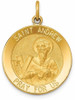 14k Yellow Gold Saint Andrew Medal Pendant