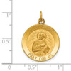 14k Yellow Gold Saint Peter Medal Pendant