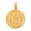 14k Yellow Gold Miraculous Medal Pendant REL136