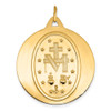 14k Yellow Gold Miraculous Medal Pendant XAC209