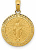 14k Yellow Gold Miraculous Medal Pendant M1437