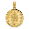 14k Yellow Gold Miraculous Medal Pendant M1437