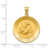 14k Yellow Gold Polished and Satin St. Anthony Medal Pendant XR1293