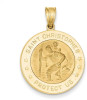 14k Yellow Gold Saint Christopher Medal Pendant M1484