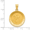 14k Yellow Gold Saint Christopher Medal Pendant REL137
