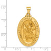 14k Yellow Gold Saint Christopher Medal Pendant REL139