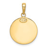 14k Yellow Gold Saint Christopher Medal Pendant K5079