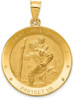 14k Yellow Gold Saint Christopher Medal Pendant M1487