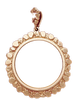 14K Gold Bezel NUGGET FRAME Pendant 27 mm