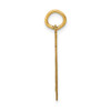 14k Yellow Gold Medium Satin Number 70 Charm